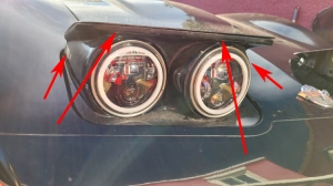 Montage kit Conversion Phare Led Corvette C3 C2 C1