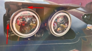Montage kit Conversion Phare Led Corvette C3 C2 C1