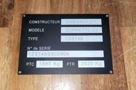 Plaque constructeur
